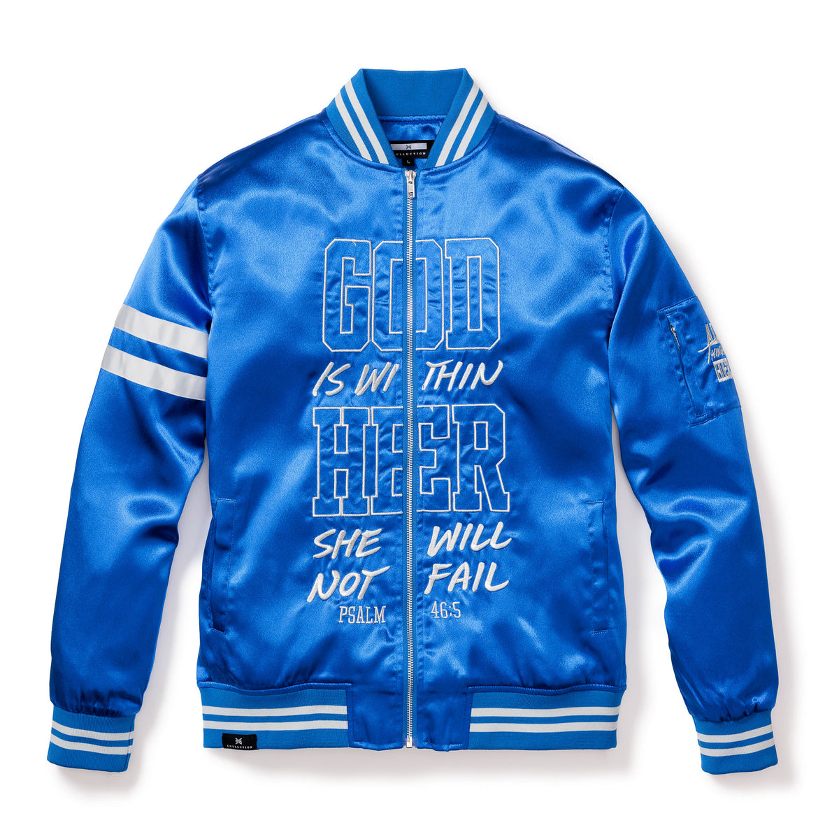 WITHIN HER - WOMEN&#39;S BOMBER JACKET - ROYAL BLUE (Limited Edition)