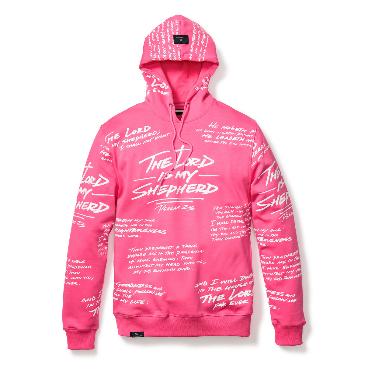 Psalm 23 Hoodie - Hot Pink