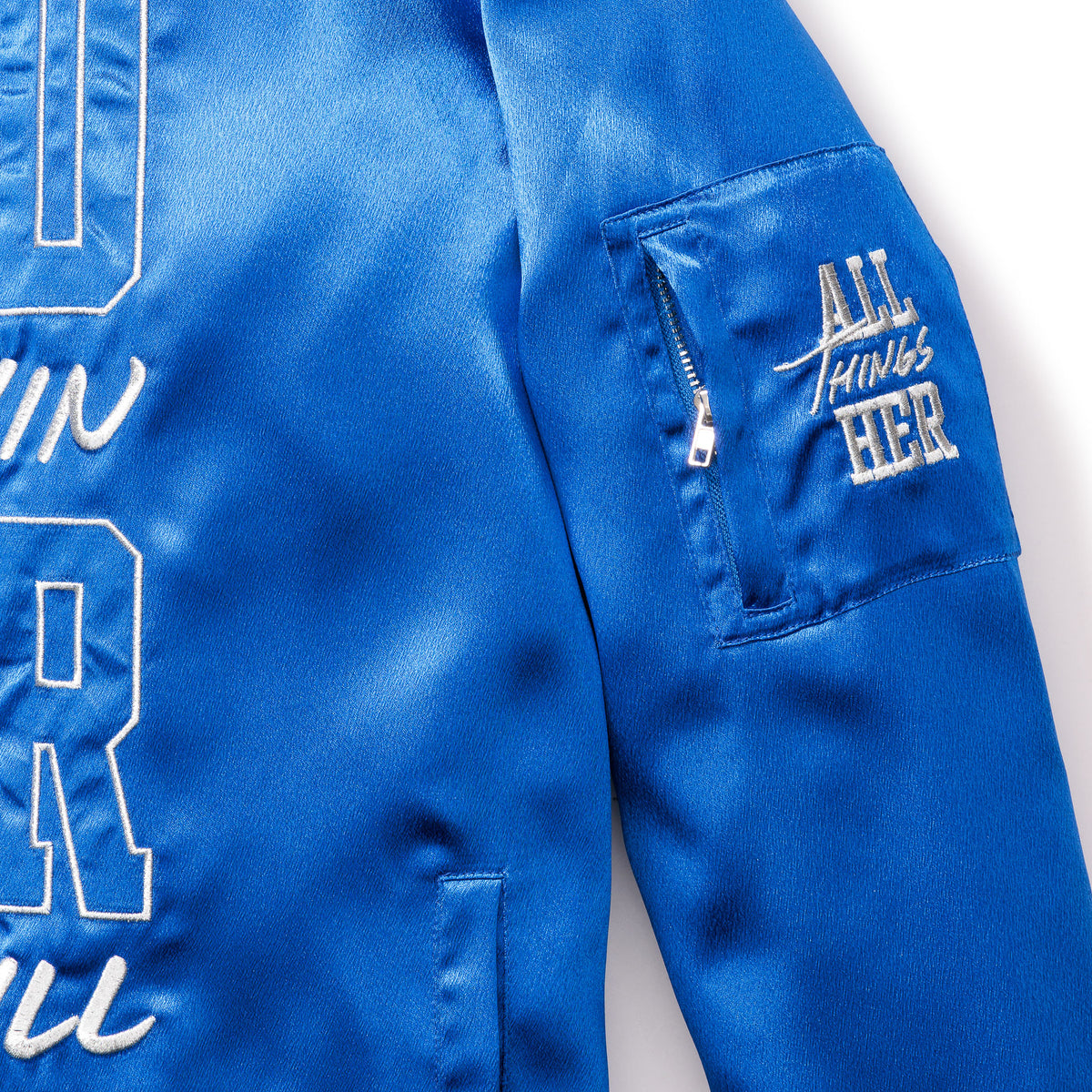 WITHIN HER - WOMEN&#39;S BOMBER JACKET - ROYAL BLUE (Limited Edition)