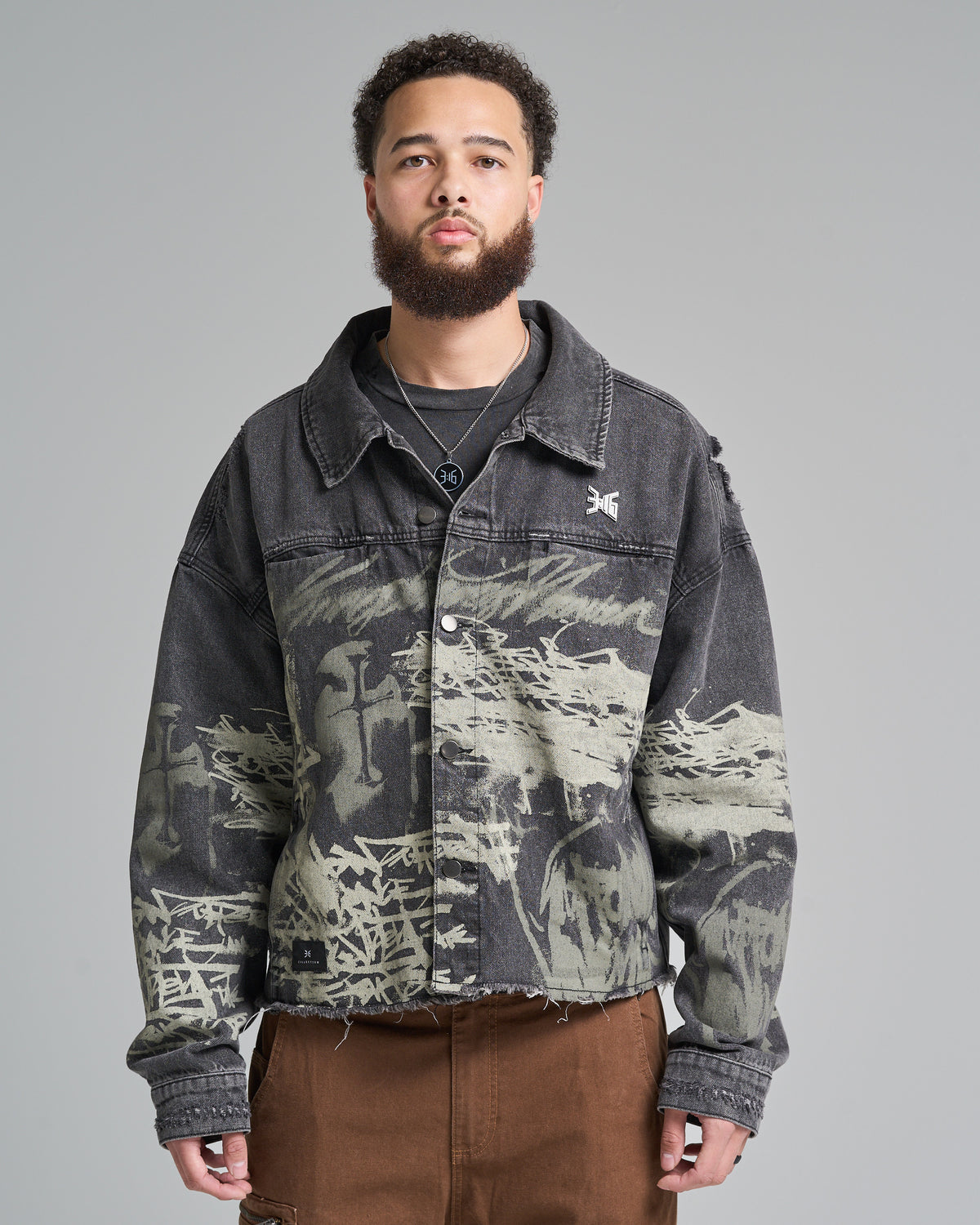 316collection Denim Kingdom Denim Jacket - Black