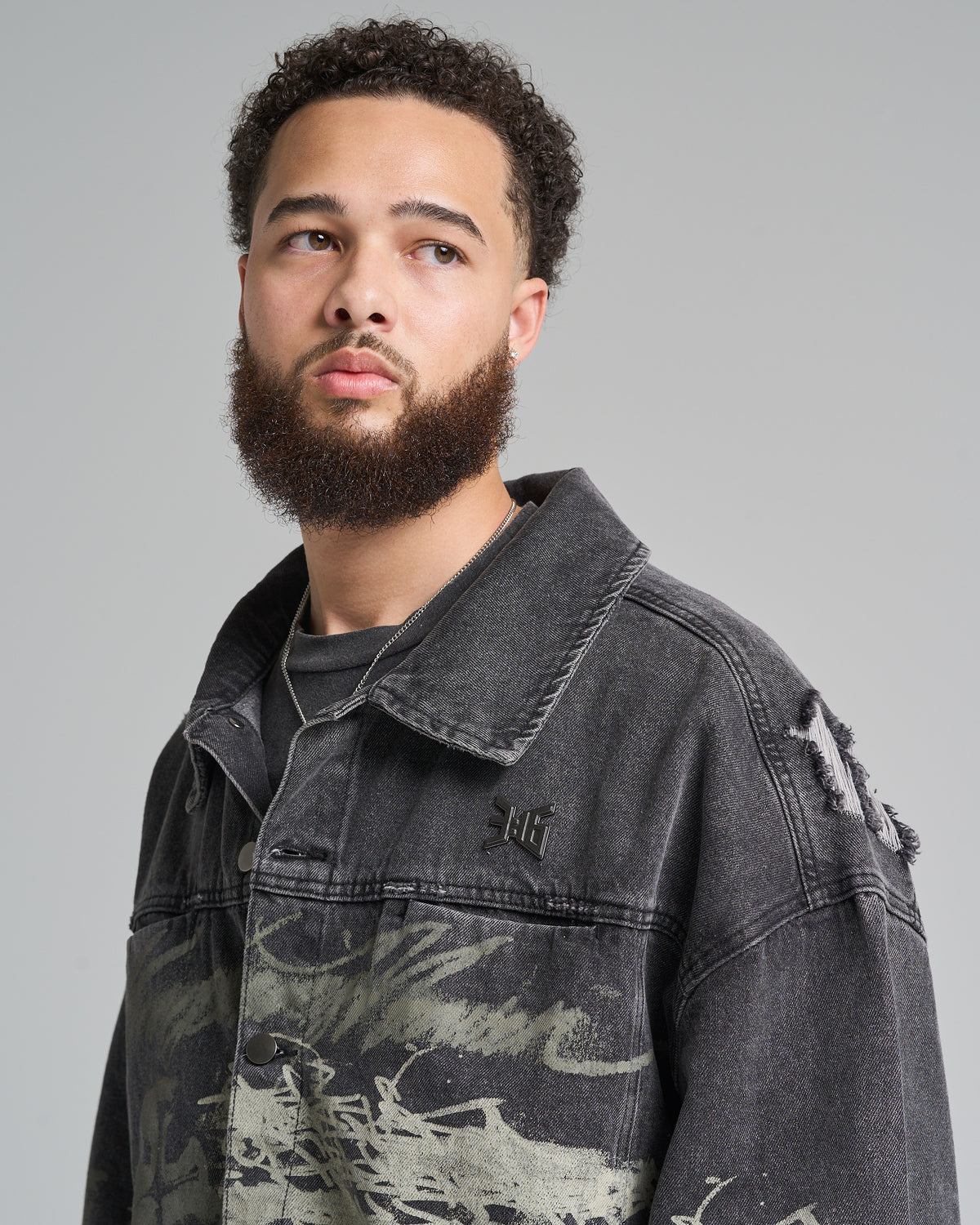 316collection Denim Kingdom Denim Jacket - Black