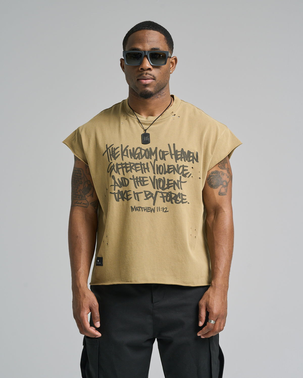 316collection Kingdom Cap Sleeve Tee - Olive