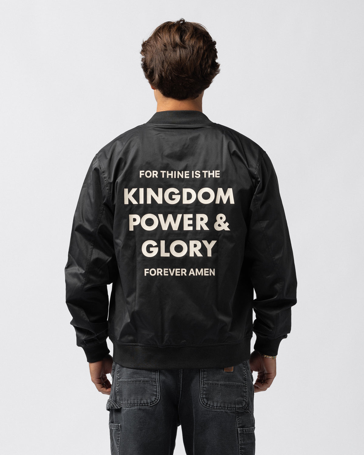 316collection Lord's Prayer - Reversible Bomber Jacket