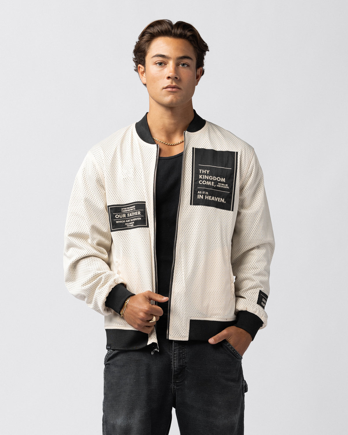 316collection Lord's Prayer - Reversible Bomber Jacket