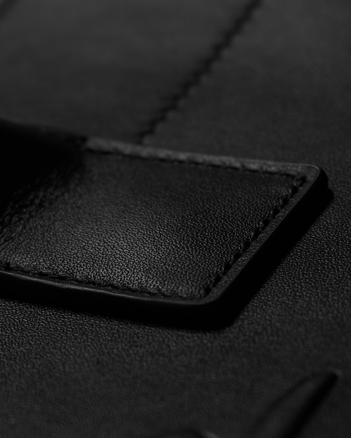 316collection Psalm 23 Large Tote Genuine Leather - Black