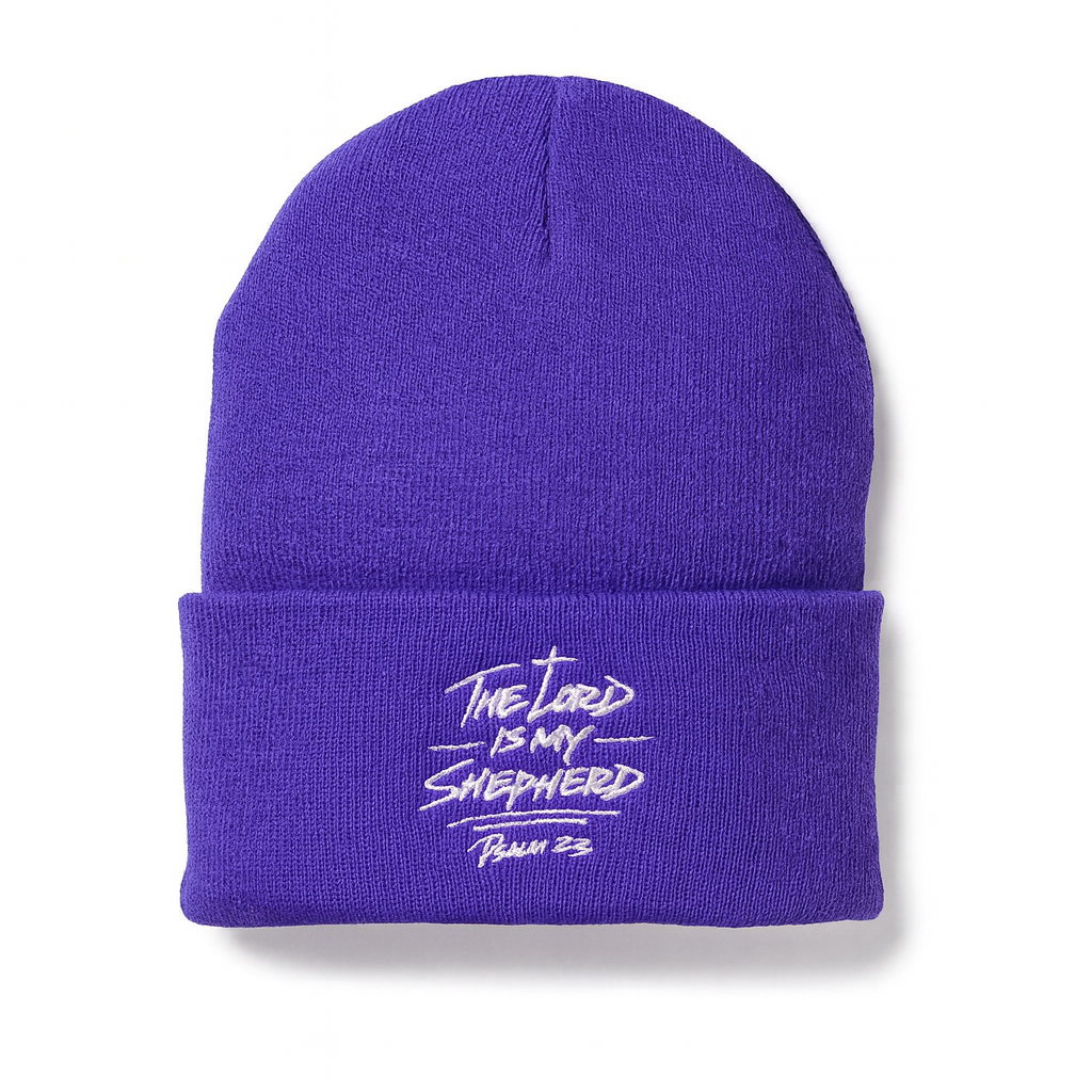 Psalm 23 Beanie - Deep Purple