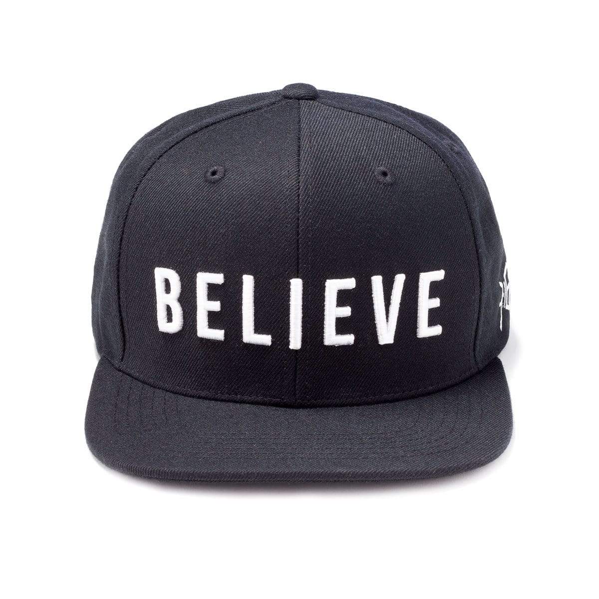 Believe Snapback Hat - Black