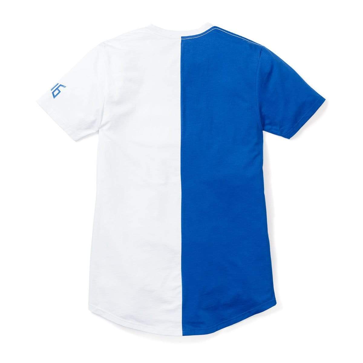 3:16 Collection Apparel Salvation Vertical Block Swoop Tee - Royal and White