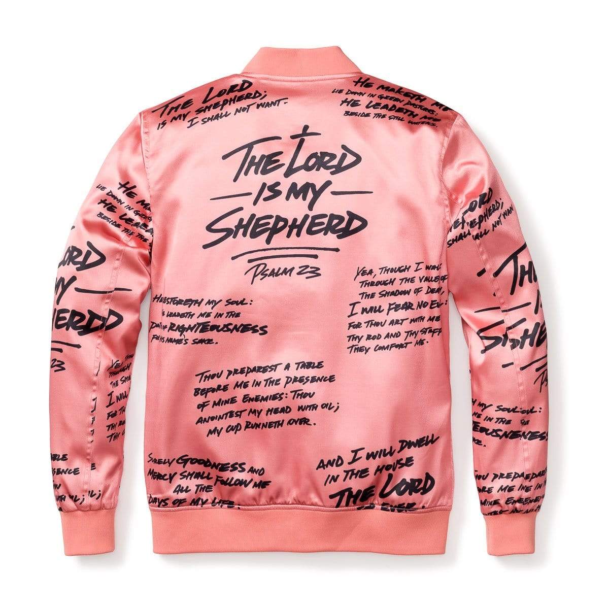 3:16 Collection Jacket Psalm 23 Bomber Jacket - Rose Gold