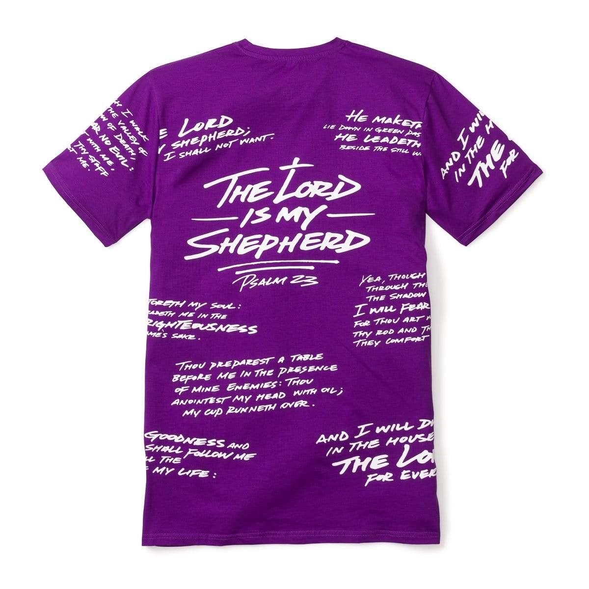 3:16 Collection T-Shirt Psalm 23 - All Over Tee -  Purple