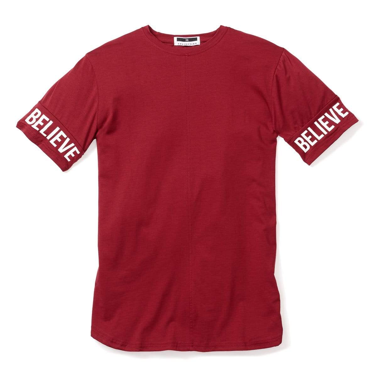 316collection Apparel 3:16 - Believe Sleeve Tee - Maroon Red