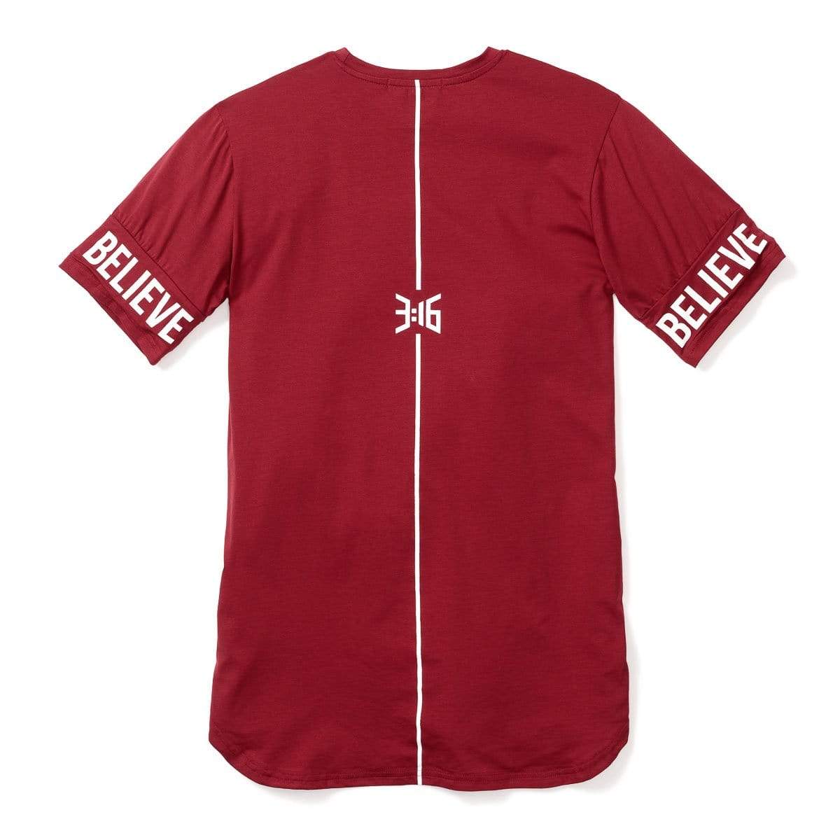316collection Apparel 3:16 - Believe Sleeve Tee - Maroon Red