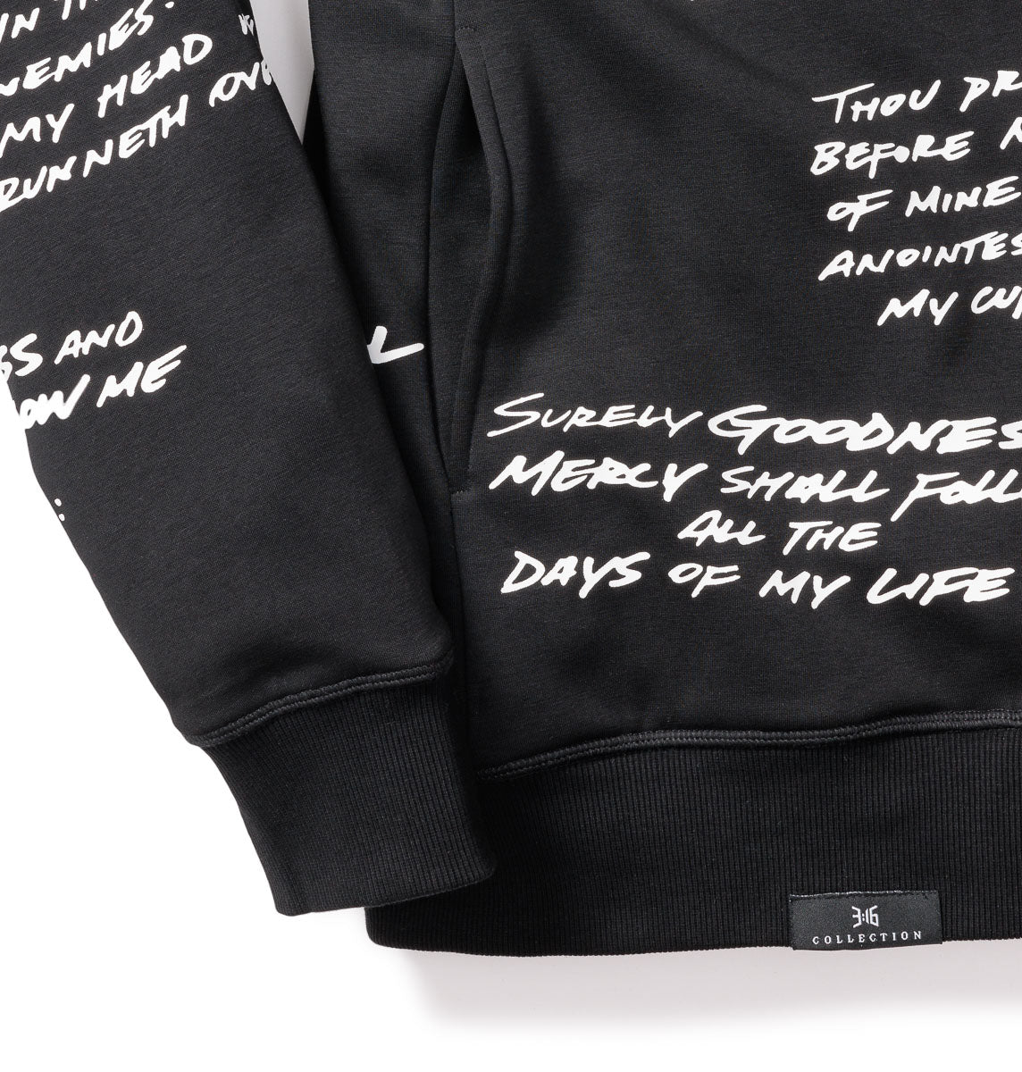 316collection Hoodie Psalm 23 Hoodie - Black