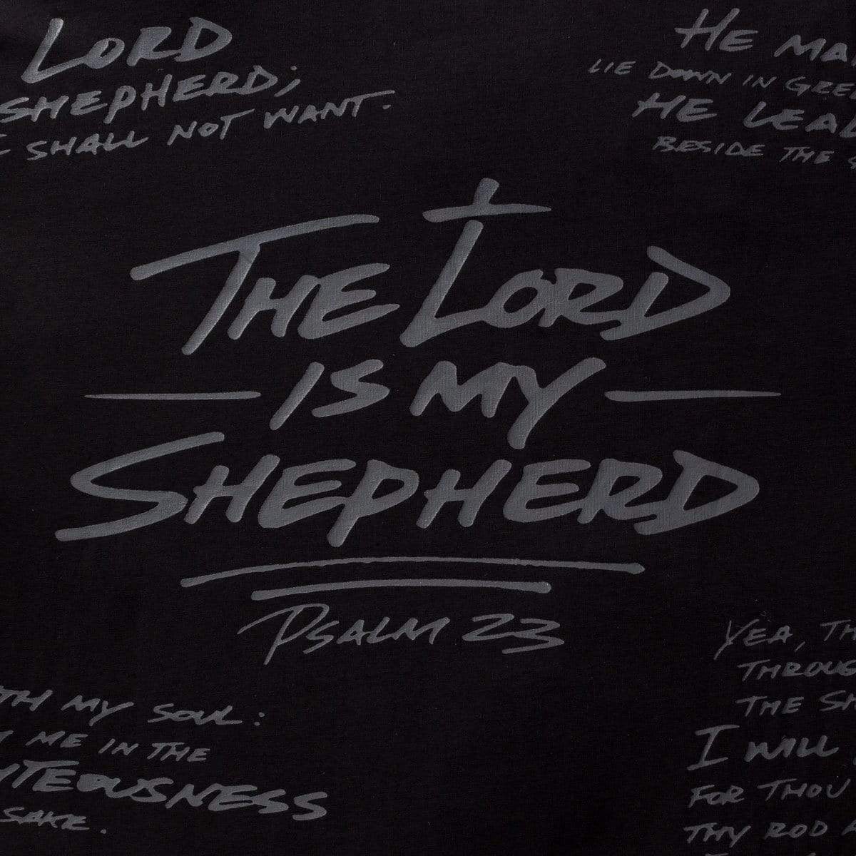316collection T-Shirt PSALM 23 - ALL OVER LONG SLEEVE - BLACKOUT EDITION